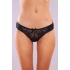 Golshan Giselle Mini Slip, Kadın Güpürlü Saten Siyah Külot
