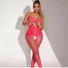 Pembe Fantezi Kadın Seksi  Vücut Çorabı