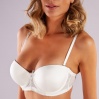 Golshan Gala Push-Up Strapless Bra, Ekru Konforlu ve Şık Sütyen, Strapless