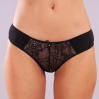 Golshan Gala Mini Slip, Kadın Dantelli Siyah Külot
