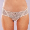 Golshan Gaspara Mini Slip, Kadın Güpürlü Tüllü Ten Renkli Normal Kesim Külot