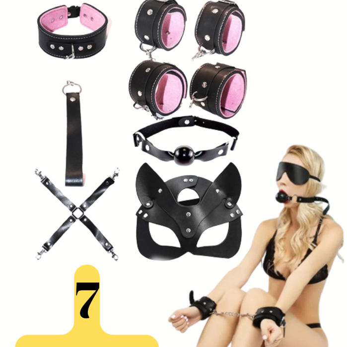 Maskeli Fantezi Set (7 Parçalı)