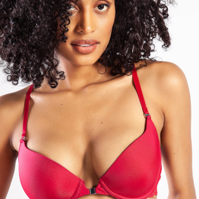 Golshan Githa Foam Cup Push Up Bra,Şarap Renk Straplez Konforlu ve Şık Sütyen