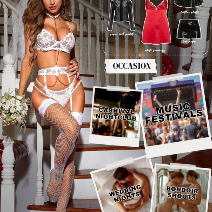 Kadın Beyaz File Silikonlu Jartiyer Çorabı