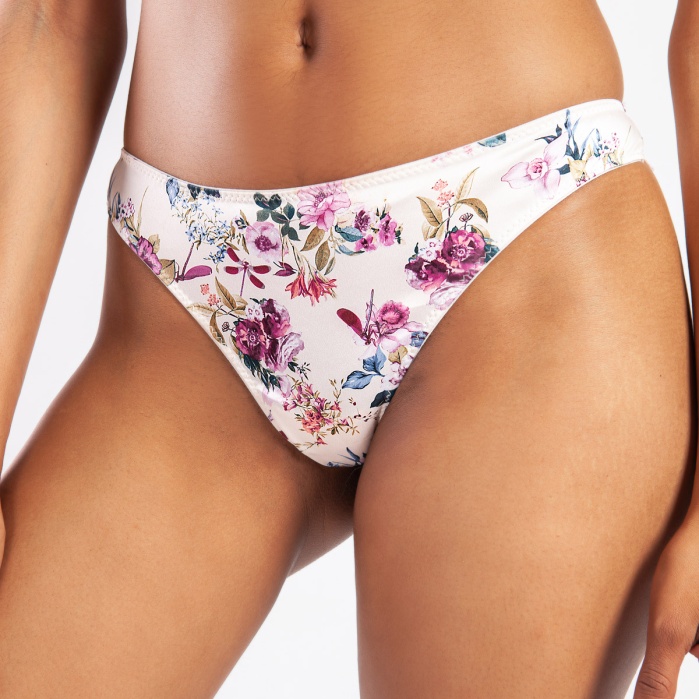 Golshan Gitana Mini String, Kadın Dantelli Çiçekli Külot