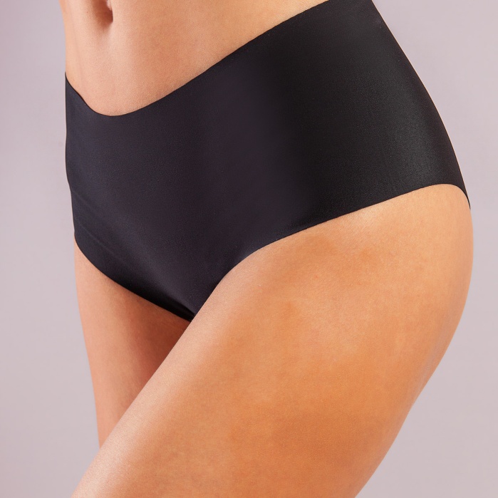 Golshan Girdle İnvisible Slip, İz Yapmayan Görünmez Lazer Kesim Siyah Külot