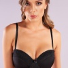 Golshan Gala Balconette Foam Cup Lace Bra, Siyah Konforlu ve Şık Sütyen, Strapless