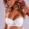 Golshan Gala Push-Up Strapless Bra, Ekru Konforlu ve Şık Sütyen, Strapless