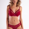 Golshan Gaspara Big size Plunge Bra, Şarap Rengi Konforlu ve Şık Sütyen