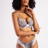 Golshan Goldy Heavy Push up Bra, Gri Leopar Konforlu ve Şık Sütyen