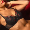 Golshan Grace Big Size Plunge Bra, Siyah Dantelli Konforlu ve Şık Sütyen