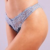 Golshan Gilda Mini Slip, Kadın Dantelli Mavi Külot