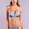 Golshan Gilda Mini Slip, Kadın Dantelli Mavi Külot