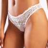 Golshan Gilda Mini Slip, Kadın Dantelli Ekru Külot