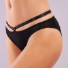 Golshan Gorbus Mini Slip, Kadın Micro Bel Şeritli Siyah Renkli Külot