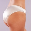 Golshan Giselle Mini Slip, Kadın Güpürlü Saten Ekru Külot