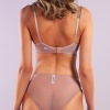 Golshan Giselle Mini Slip, Kadın Güpürlü Saten Bakır Külot