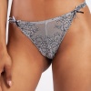 Golshan Giselle Mini String, Kadın Güpürlü Saten Gri String Külot