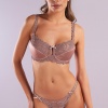 Golshan Giselle Mini String, Kadın Güpürlü Saten Bakır String Külot