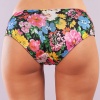 Golshan Garden Boy Short, Kadın Dantelli Çiçek Baskılı Şort Külot