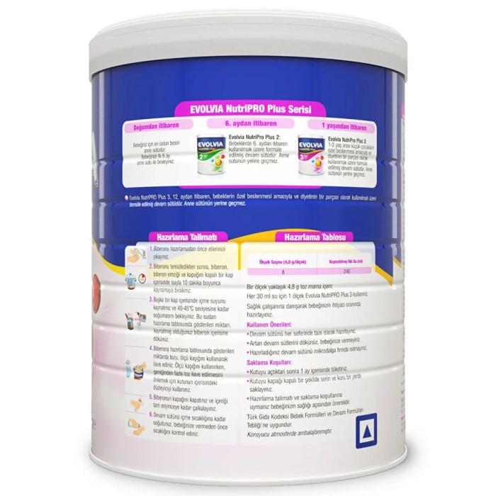 Evolvia Nutripro Plus 3 Devam Sütü 800 gr 1-3 Yaş