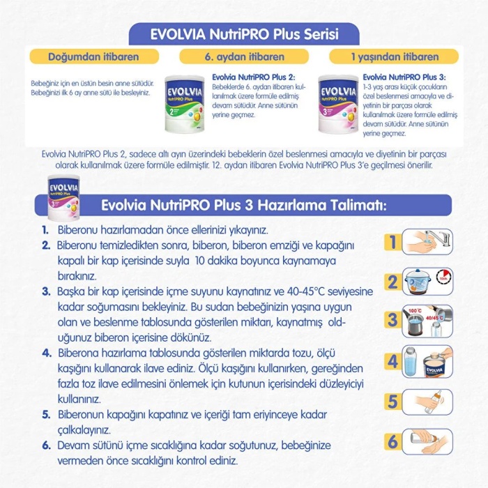 Evolvia Nutripro Plus 3 Devam Sütü 800 gr 1-3 Yaş