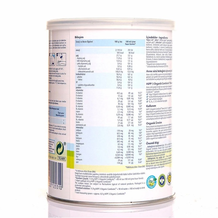 Hipp 3 Organik Combiotic Devam Sütü 350 gr 1+ Yaş