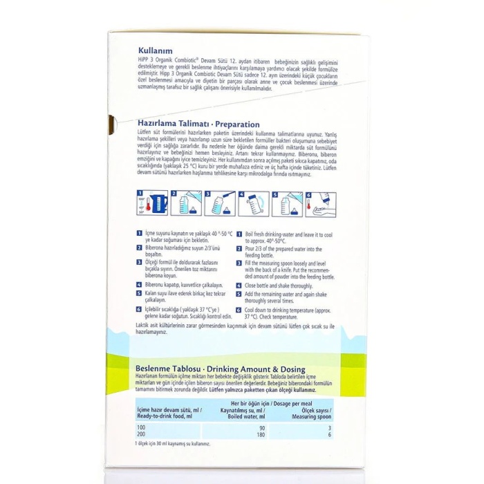 Hipp 3 Organik Combiotic Çocuk Devam Sütü 800 gr 1+ Yaş