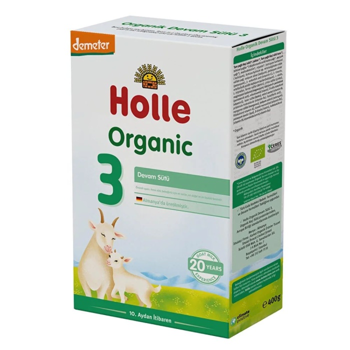 Holle 3 Organik Keçi Sütü Devam Formülü 400 Gr