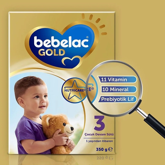 Bebelac Gold 3 Çocuk Devam Sütü 350 gr 1+ Yaş