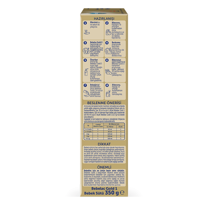 Bebelac Gold 1 Devam Sütü 350 gr 0-6 Ay