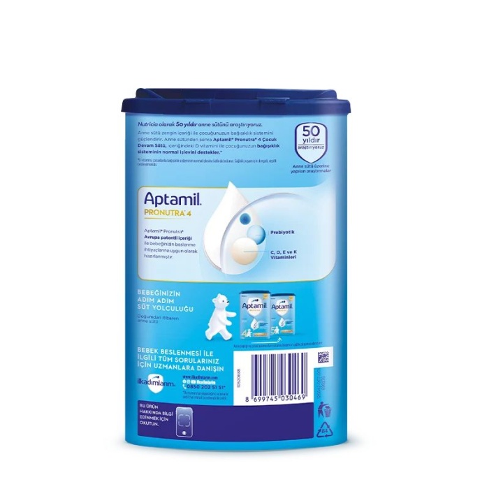 Aptamil 4 Çocuk Devam Sütü 800 gr 1 Yaş+ Akıllı Kutu