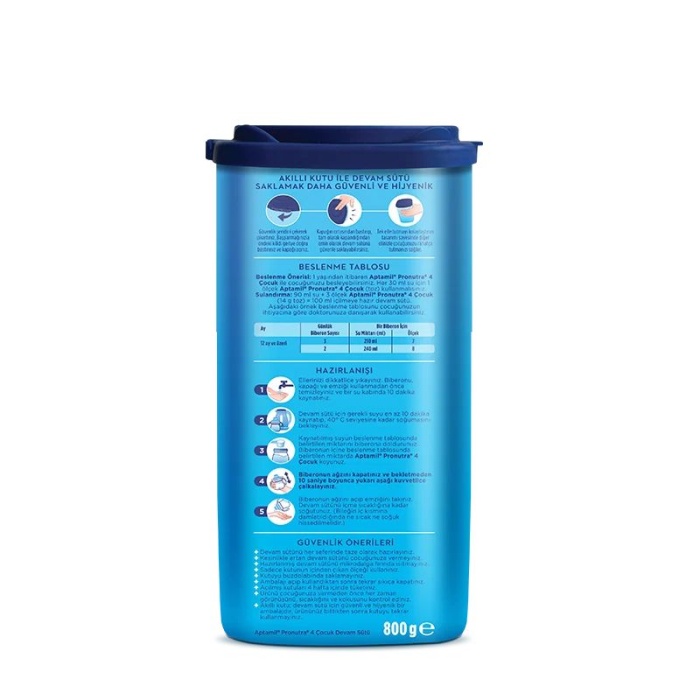 Aptamil 4 Çocuk Devam Sütü 800 gr 1 Yaş+ Akıllı Kutu