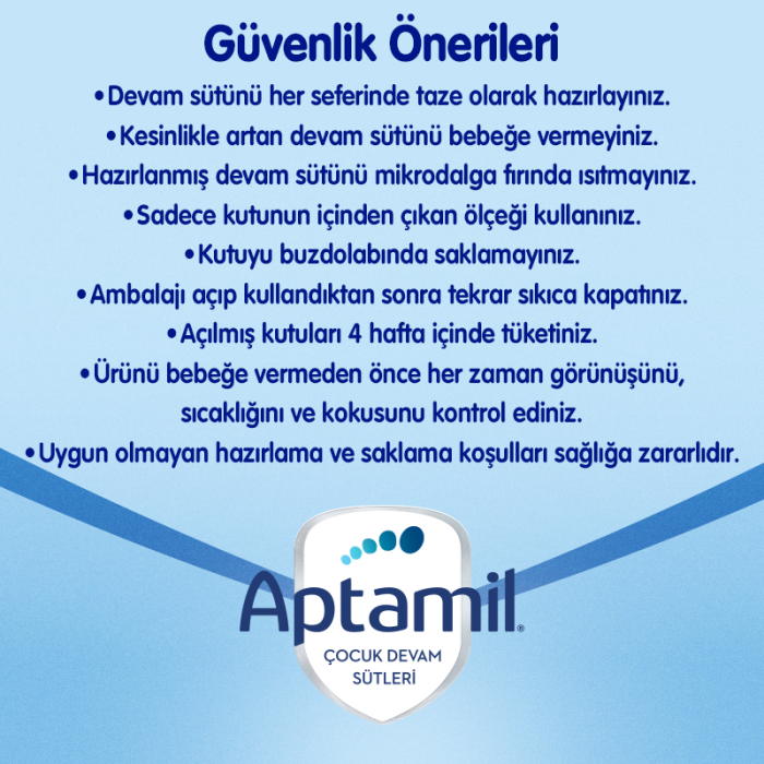 Aptamil 3 Devam Sütü 350 gr 9-12 Ay Akıllı Kutu