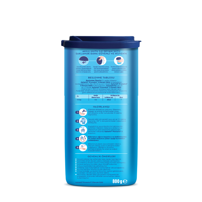 Aptamil 3 Devam Sütü 800 gr 9-12 Ay Akıllı Kutu