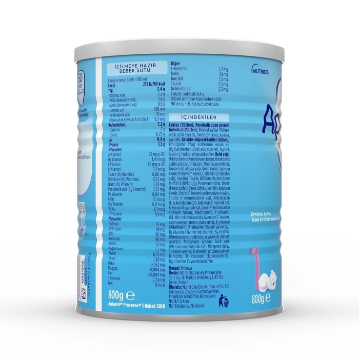 Aptamil Prosyneo 1 Bebek Sütü 800 gr 0-6 Ay