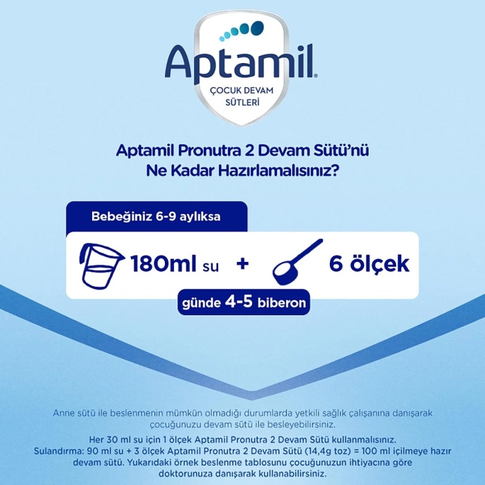 Aptamil 2 Devam Sütü 800 gr 6-9 Ay Akıllı Kutu
