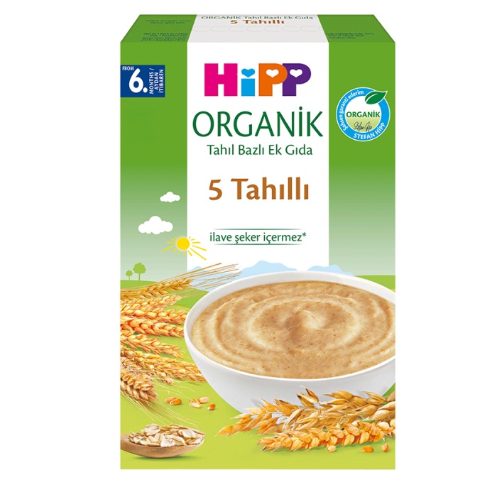 Hipp Organik 5 Tahıllı Kaşık Maması 200 gr