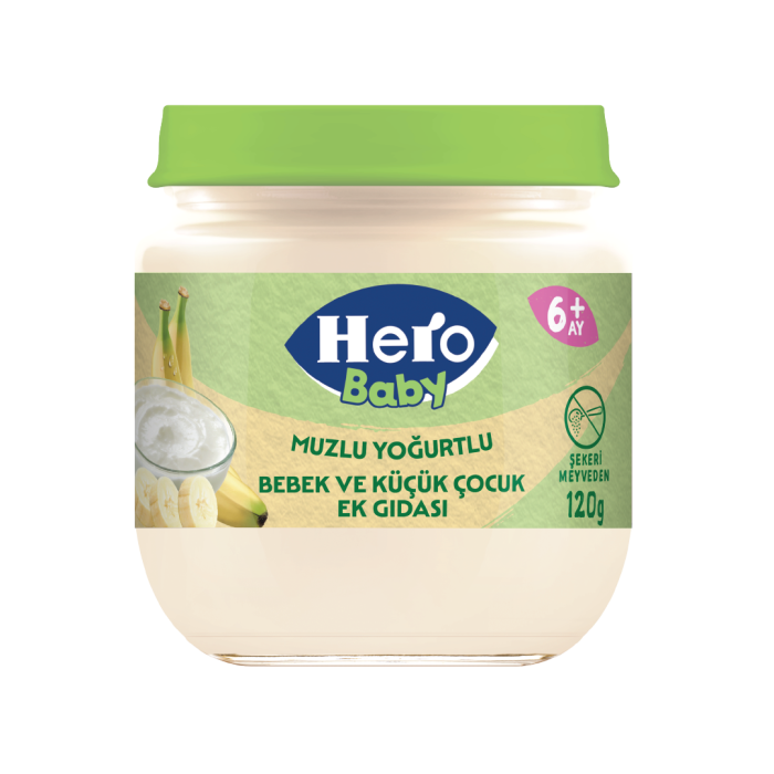 Hero Baby Muzlu Yoğurtlu Kavanoz Mama 120 gr
