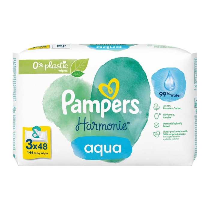 Prima Aqua Pure Islak Mendil 3x48 Adet