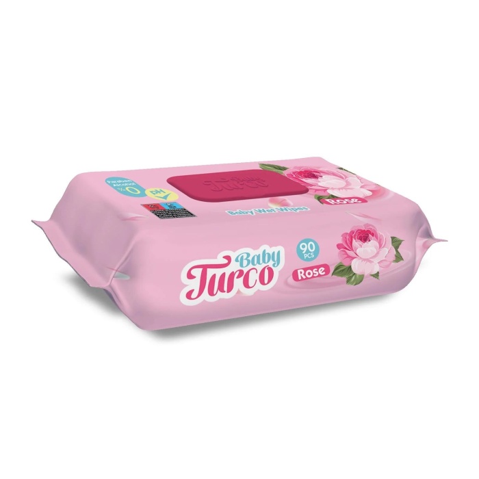 Baby Turco Gül Kokulu Bebek Islak Mendil 90 Adet