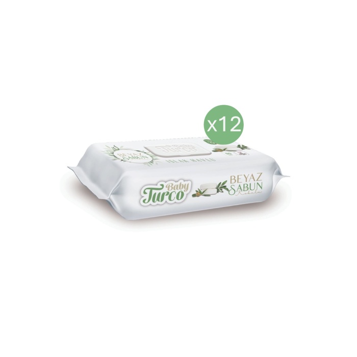 Baby Turco Beyaz Sabun Kokulu Islak Havlu 12x90 Adet