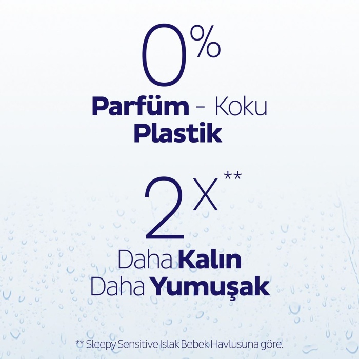 Sleepy Aqua Care H2O Yenidoğan Islak Bebek Havlusu 50 Adet