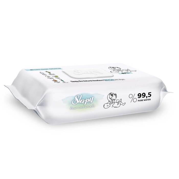 Sleepy Yenidoğan Bio Natural Islak Mendil 3X40 Adet