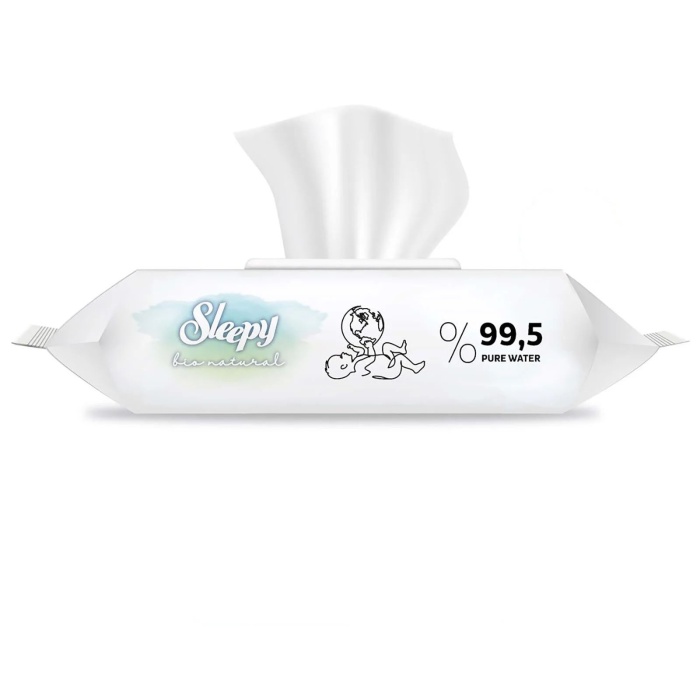 Sleepy Yenidoğan Bio Natural Islak Mendil 3X40 Adet