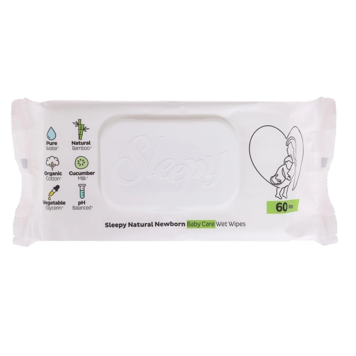 Sleepy Natural Ultra Hassas Bebek Islak Mendil 3x60 Adet