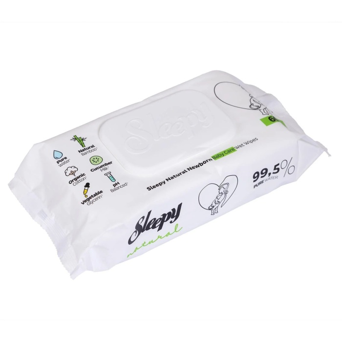 Sleepy Natural Ultra Hassas Bebek Islak Mendil 3x60 Adet