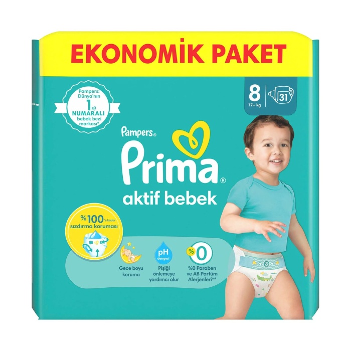 Prima Ekonomik Paket 8 Numara 31 Adet