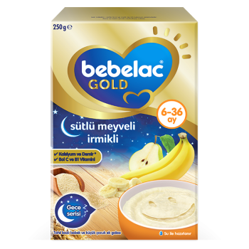 Bebelac Gold Sütlü Meyveli İrmikli Kaşık Maması 250 gr