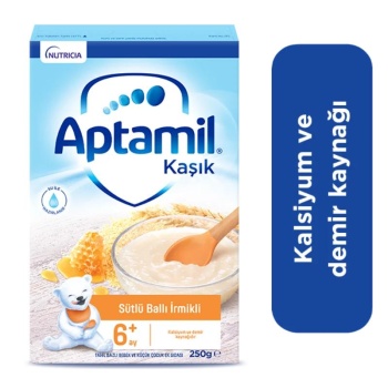 Aptamil Sütlü Ballı İrmikli Kaşık Maması 250 gr